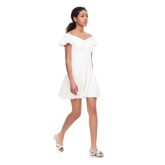 New! REBECCA TAYLOR Stretch Texture Snow Dress - Picture 3 of 13